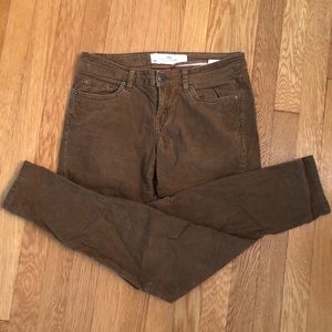H&M Brown corduroy skinny jeans